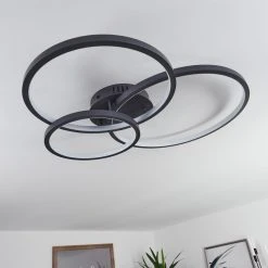 Hofstein Moemoto Deckenleuchte LED Anthrazit, 1-flammig, Fernbedienung -LED Leuchten Verkäufe 2022 moemoto deckenleuchte h3384831 11