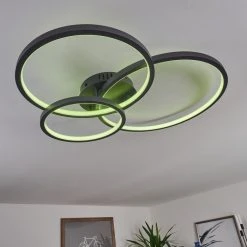 Hofstein Moemoto Deckenleuchte LED Anthrazit, 1-flammig, Fernbedienung -LED Leuchten Verkäufe 2022 moemoto deckenleuchte h3384831 8