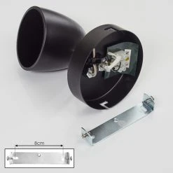 Hofstein Moesdorf Wandleuchte LED Nickel-Matt, Schwarz, 1-flammig -LED Leuchten Verkäufe 2022 moesdorf wandleuchte h3610596 4