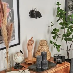 Hofstein Moesdorf Wandleuchte LED Nickel-Matt, Schwarz, 1-flammig -LED Leuchten Verkäufe 2022 moesdorf wandleuchte h3610596 9