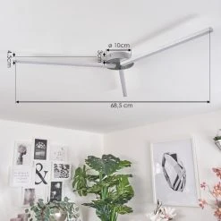 Hofstein Mohlin Deckenleuchte LED Nickel-Matt, 3-flammig -LED Leuchten Verkäufe 2022 mohlin deckenleuchte h3446539 3