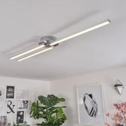 Hofstein Mohlin Deckenleuchte LED Nickel-Matt, 3-flammig -LED Leuchten Verkäufe 2022 mohlin deckenleuchte h3446539 8