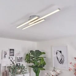 Hofstein Mohlin Deckenleuchte LED Nickel-Matt, 3-flammig -LED Leuchten Verkäufe 2022 mohlin deckenleuchte h3446560 8