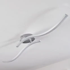 Hofstein Mohlin Deckenleuchte LED Nickel-Matt, Chrom, 2-flammig -LED Leuchten Verkäufe 2022 mohlin deckenleuchte h3446676 7