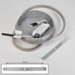 Hofstein Mohlin Deckenleuchte LED Nickel-Matt, 1-flammig -LED Leuchten Verkäufe 2022 mohlin deckenleuchte h3546215 4