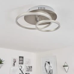 Hofstein Mohlin Deckenleuchte LED Nickel-Matt, 1-flammig -LED Leuchten Verkäufe 2022 mohlin deckenleuchte h3546215 8