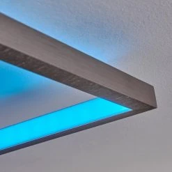 Hofstein Momahaki Deckenleuchte LED Nickel-Matt, 1-flammig, Fernbedienung -LED Leuchten Verkäufe 2022 momahaki deckenleuchte h3384732 5