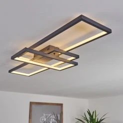 Hofstein Momahaki Deckenleuchte LED Anthrazit, 1-flammig, Fernbedienung -LED Leuchten Verkäufe 2022 momahaki deckenleuchte h3384756 6