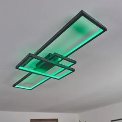 Hofstein Momahaki Deckenleuchte LED Anthrazit, 1-flammig, Fernbedienung -LED Leuchten Verkäufe 2022 momahaki deckenleuchte h3384756 8