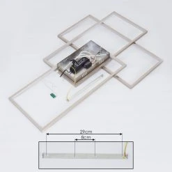 Hofstein Momahaki Deckenleuchte LED Chrom, 1-flammig, Fernbedienung -LED Leuchten Verkäufe 2022 momahaki deckenleuchte h3384770 4