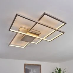 Hofstein Momahaki Deckenleuchte LED Chrom, 1-flammig, Fernbedienung -LED Leuchten Verkäufe 2022 momahaki deckenleuchte h3384770 6