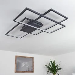 Hofstein Momahaki Deckenleuchte LED Anthrazit, 1-flammig, Fernbedienung -LED Leuchten Verkäufe 2022 momahaki deckenleuchte h3384794 11