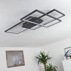 Hofstein Momahaki Deckenleuchte LED Anthrazit, 1-flammig, Fernbedienung -LED Leuchten Verkäufe 2022 momahaki deckenleuchte h3384794 9