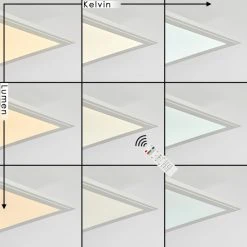Hofstein Montalba Deckenpanel LED Wei&szlig;, 1-flammig, Fernbedienung, Farbwechsler -LED Leuchten Verkäufe 2022 montalba deckenpanel h3654163 2