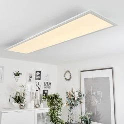 Hofstein Montalba Deckenpanel LED Wei&szlig;, 1-flammig, Fernbedienung, Farbwechsler -LED Leuchten Verkäufe 2022 montalba deckenpanel h3654163 8