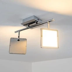 Hofstein Monteria Deckenleuchte LED Chrom, 2-flammig -LED Leuchten Verkäufe 2022 monteria deckenleuchte h3003589 8