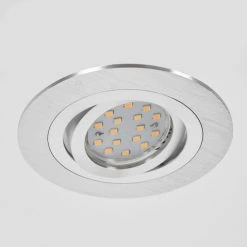 Hofstein Monthois Einbauleuchte LED Nickel-Matt, Chrom, 1-flammig -LED Leuchten Verkäufe 2022 monthois einbauleuchte h3618400 9