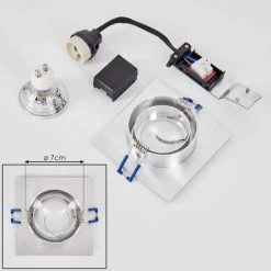 Hofstein Monthois Einbauleuchte LED Nickel-Matt, Chrom, 1-flammig -LED Leuchten Verkäufe 2022 monthois einbauleuchte h3619049 4