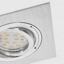 Hofstein Monthois Einbauleuchte LED Nickel-Matt, Chrom, 1-flammig -LED Leuchten Verkäufe 2022 monthois einbauleuchte h3619049 5