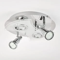 Hofstein Morges Deckenleuchte Bad LED Chrom, Wei&szlig;, 4-flammig -LED Leuchten Verkäufe 2022 morges deckenleuchte bad h3609835 7