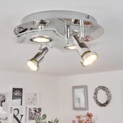 Hofstein Morges Deckenleuchte Bad LED Chrom, Wei&szlig;, 4-flammig -LED Leuchten Verkäufe 2022 morges deckenleuchte bad h3609835 8