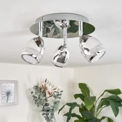 Hofstein Morges Deckenleuchte LED Chrom, 3-flammig -LED Leuchten Verkäufe 2022 morges deckenleuchte h3446942 9
