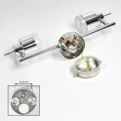 Hofstein Morges Deckenleuchte LED Chrom, 2-flammig -LED Leuchten Verkäufe 2022 morges deckenleuchte h3446973 4