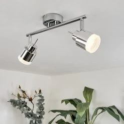 Hofstein Morges Deckenleuchte LED Chrom, 2-flammig -LED Leuchten Verkäufe 2022 morges deckenleuchte h3446973 6