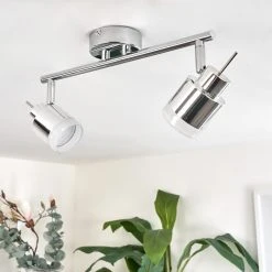 Hofstein Morges Deckenleuchte LED Chrom, 2-flammig -LED Leuchten Verkäufe 2022 morges deckenleuchte h3446973 9