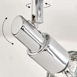 Hofstein Morges Deckenleuchte LED Nickel-Matt, Chrom, 2-flammig -LED Leuchten Verkäufe 2022 morges deckenleuchte h3458556 5