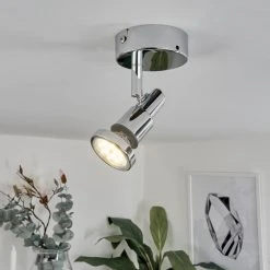 Hofstein Morges Deckenleuchte LED Chrom, 1-flammig -LED Leuchten Verkäufe 2022 morges deckenleuchte h3458600 6