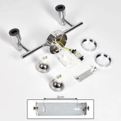 Hofstein Morges Deckenleuchte LED Chrom, 2-flammig -LED Leuchten Verkäufe 2022 morges deckenleuchte h3458624 4