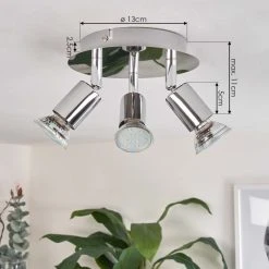Hofstein Morges Deckenleuchte LED Chrom, 3-flammig 13 Hofstein Morges Deckenleuchte LED Chrom, 3-flammig -LED Leuchten Verkäufe 2022 morges deckenleuchte h3548189 3