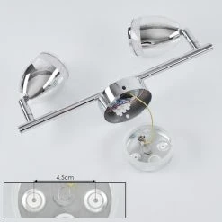 Hofstein Morges Deckenleuchte LED Chrom, 2-flammig -LED Leuchten Verkäufe 2022 morges deckenleuchte h3582282 4