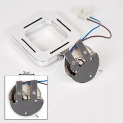 Hofstein Morges Spiegelleuchte LED Chrom, Wei&szlig;, 1-flammig -LED Leuchten Verkäufe 2022 morges spiegelleuchte h3459973 4