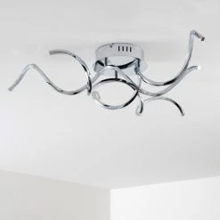 Hofstein Moskau Deckenleuchte LED Chrom, 3-flammig -LED Leuchten Verkäufe 2022 moskau deckenleuchte h169033 17