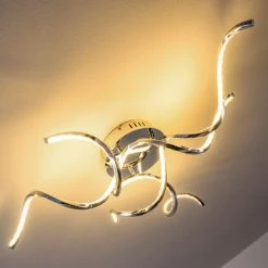 Hofstein Moskau Deckenleuchte LED Chrom, 3-flammig -LED Leuchten Verkäufe 2022 moskau deckenleuchte h169033 18