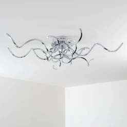 Hofstein MOSKAU Deckenleuchte LED Chrom, 6-flammig -LED Leuchten Verkäufe 2022 moskau deckenleuchte h169057 18