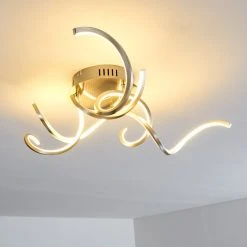 Hofstein Moskau Deckenleuchte LED Nickel-Matt, 1-flammig -LED Leuchten Verkäufe 2022 moskau deckenleuchte h169309 11