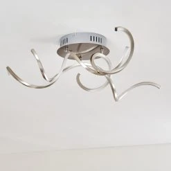 Hofstein Moskau Deckenleuchte LED Nickel-Matt, 1-flammig -LED Leuchten Verkäufe 2022 moskau deckenleuchte h169309 13