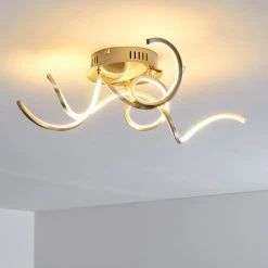 Hofstein Moskau Deckenleuchte LED Nickel-Matt, 1-flammig -LED Leuchten Verkäufe 2022 moskau deckenleuchte h169309 16