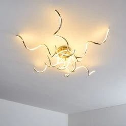 Hofstein Moskau Deckenleuchte LED Nickel-Matt, 6-flammig -LED Leuchten Verkäufe 2022 moskau deckenleuchte h169316 6