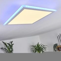 Hofstein Mota Deckenpanel LED Wei&szlig;, 1-flammig, Fernbedienung, Farbwechsler -LED Leuchten Verkäufe 2022 mota deckenpanel h3415931 10