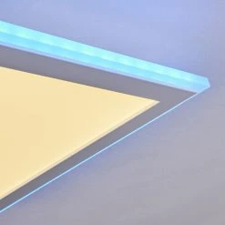 Hofstein Mota Deckenpanel LED Wei&szlig;, 1-flammig, Fernbedienung, Farbwechsler -LED Leuchten Verkäufe 2022 mota deckenpanel h3415931 5