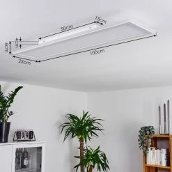 Hofstein Mota LED Panel Wei&szlig;, 1-flammig, Fernbedienung, Farbwechsler -LED Leuchten Verkäufe 2022 mota led panel h3415894 3