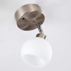 Hofstein Motala Deckenleuchte LED Nickel-Matt, Wei&szlig;, 1-flammig, Fernbedienung, Farbwechsler -LED Leuchten Verkäufe 2022 motala deckenleuchte h3298237 do1 4