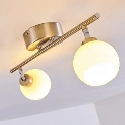 Hofstein Motala Deckenleuchte LED Nickel-Matt, 2-flammig, Fernbedienung, Farbwechsler -LED Leuchten Verkäufe 2022 motala deckenleuchte h3298268 do1 14