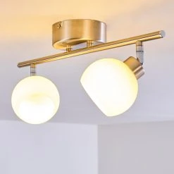 Hofstein Motala Deckenleuchte LED Nickel-Matt, 2-flammig, Fernbedienung, Farbwechsler -LED Leuchten Verkäufe 2022 motala deckenleuchte h3298268 do1 25