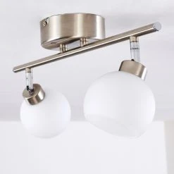 Hofstein Motala Deckenleuchte LED Nickel-Matt, 2-flammig, Fernbedienung, Farbwechsler -LED Leuchten Verkäufe 2022 motala deckenleuchte h3298268 do1 26