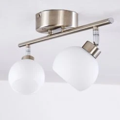 Hofstein Motala Deckenleuchte LED Nickel-Matt, 2-flammig, Fernbedienung, Farbwechsler -LED Leuchten Verkäufe 2022 motala deckenleuchte h3298268 do1 28